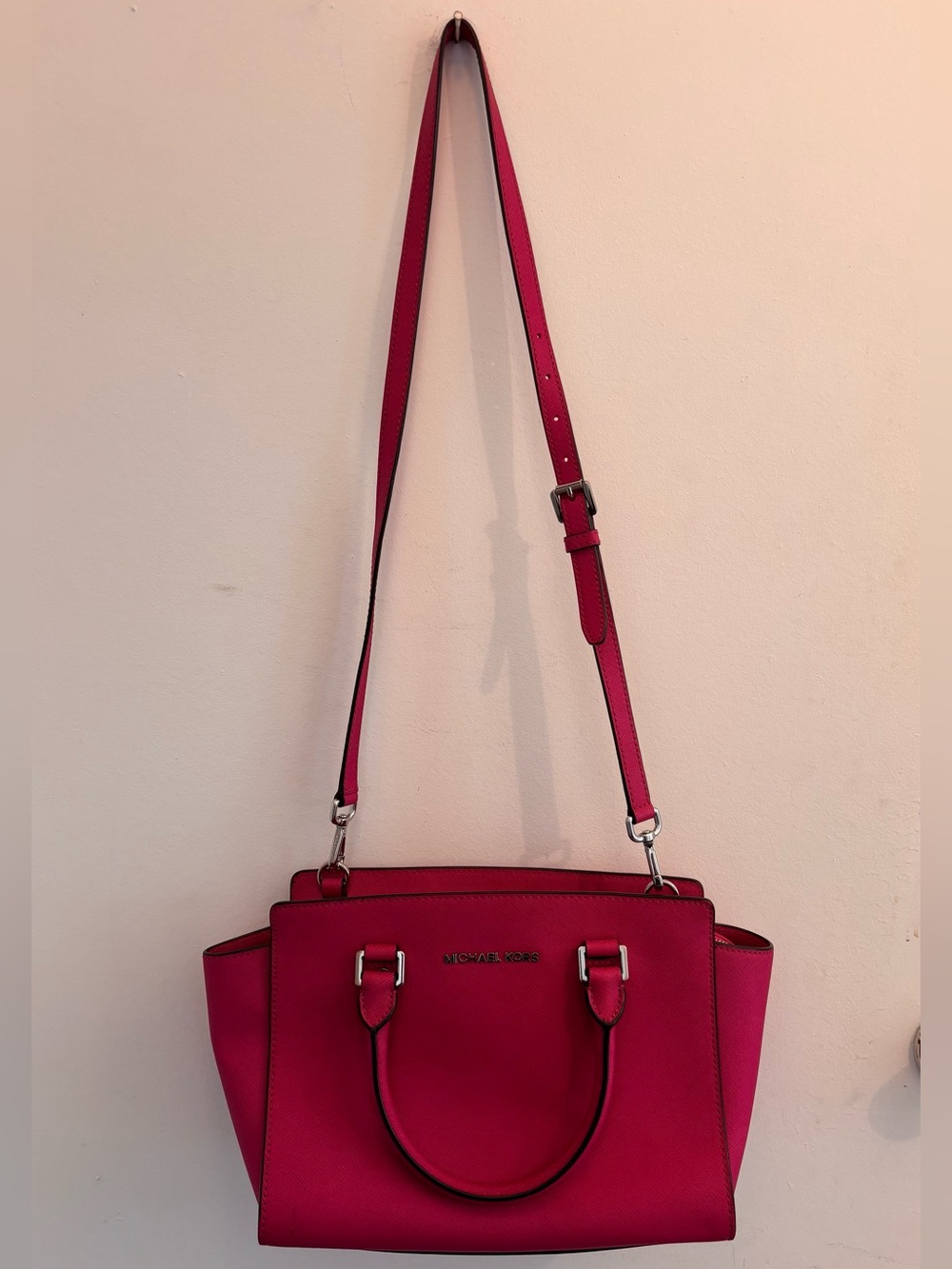 Michael Kors Pink Saffiano Leather Tote